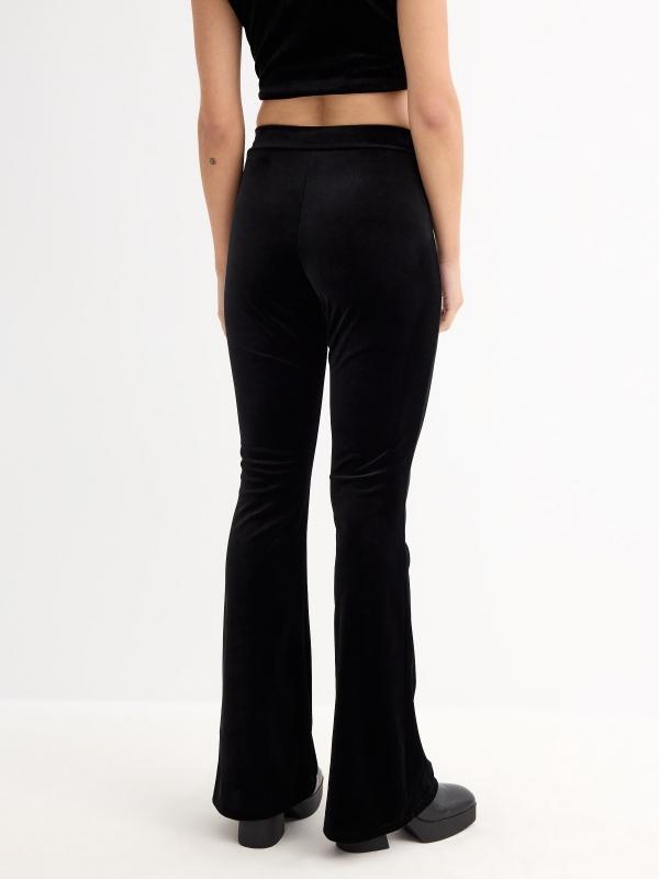 In Side Legging Flare Terciopelo Negro