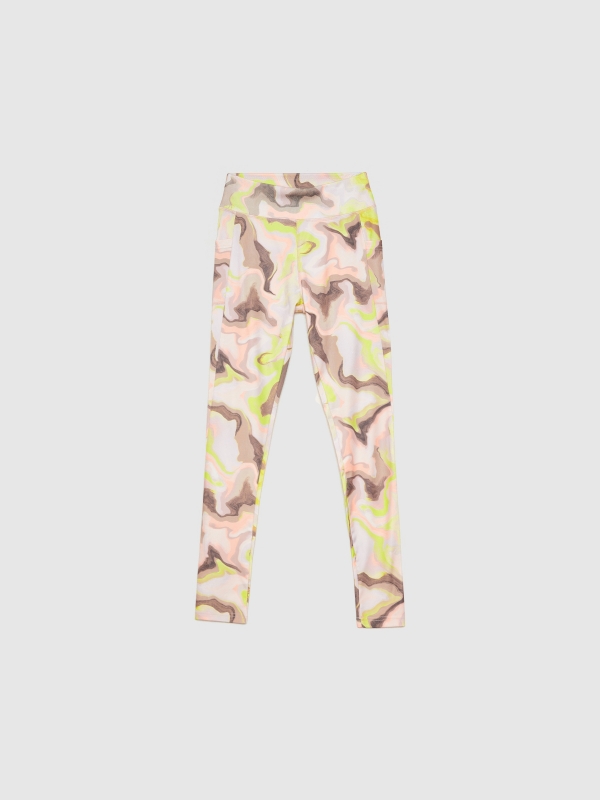 In Side Leggings Camouflage Print