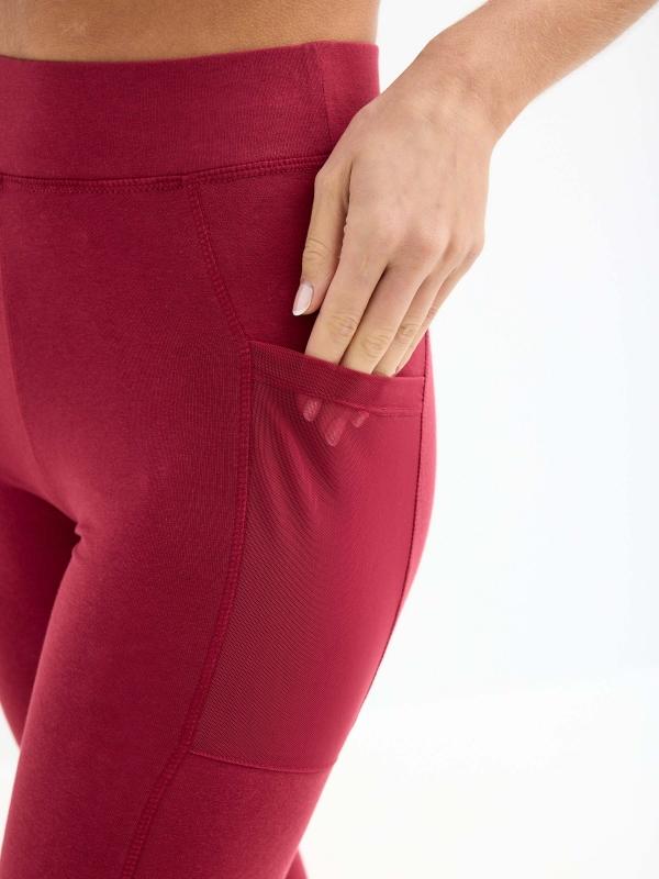 In Side Leggings Con Bolsillo