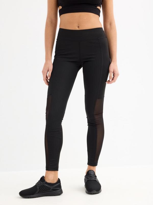 In Side Leggings Detalle Mesh