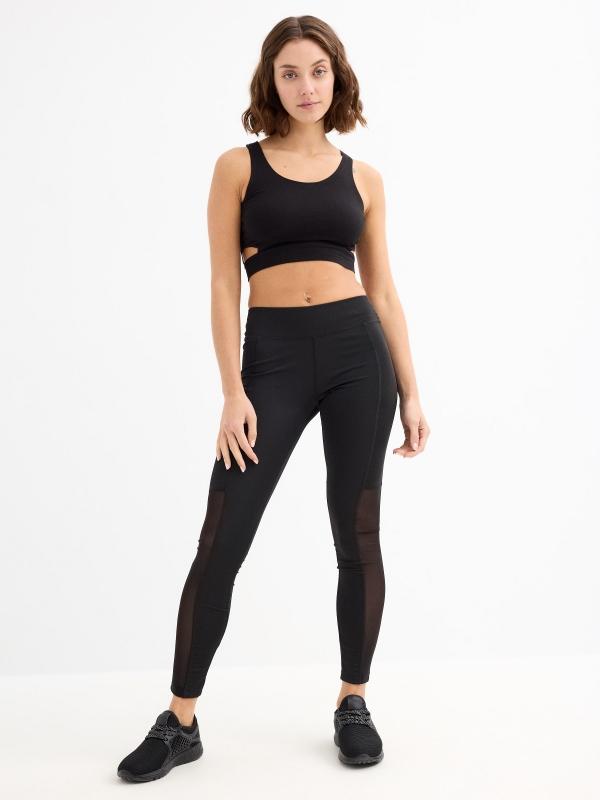 In side Leggings detalle mesh