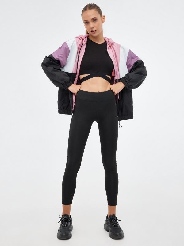 In side Leggings detalles mesh