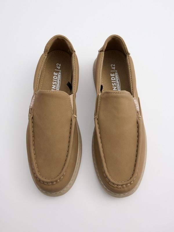 In Side Mocasines Camel