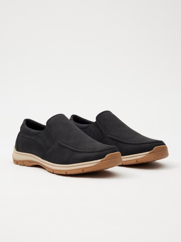 In Side Mocasines De Polipiel Con Elasticos