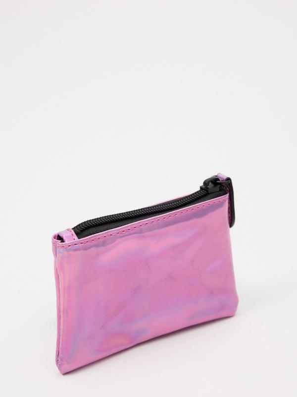 In Side Monedero Transparente Rosado