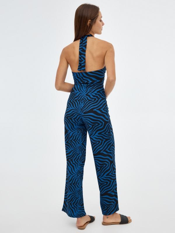 In Side Mono Animal Print Azul