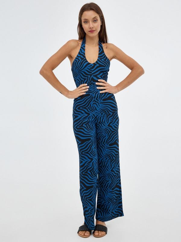 In side Mono animal print azul
