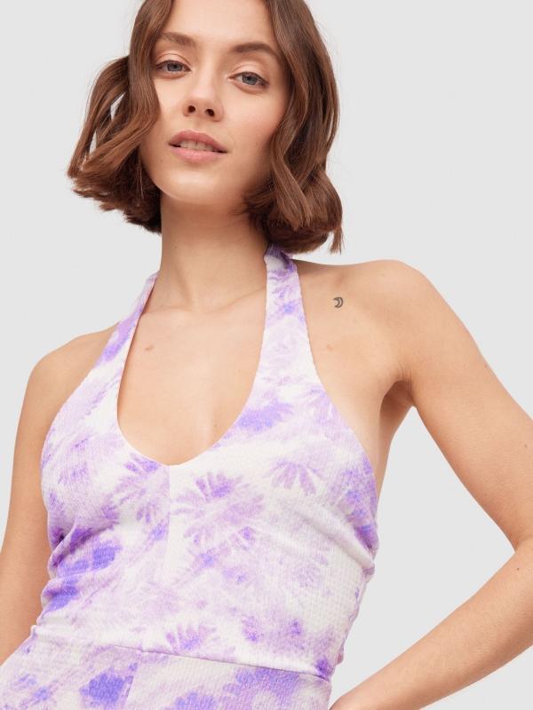 In Side Mono Largo Anudado Al Cuello