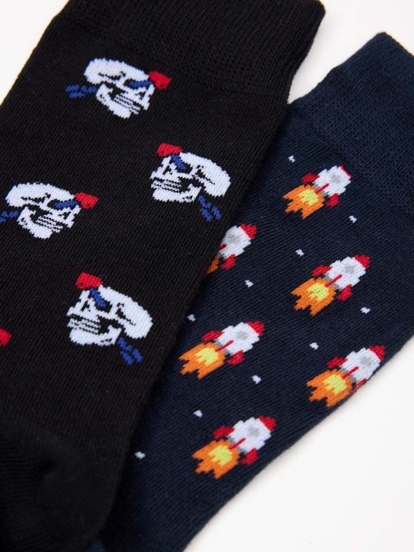 In Side Pack 2 Calcetines Fantasía