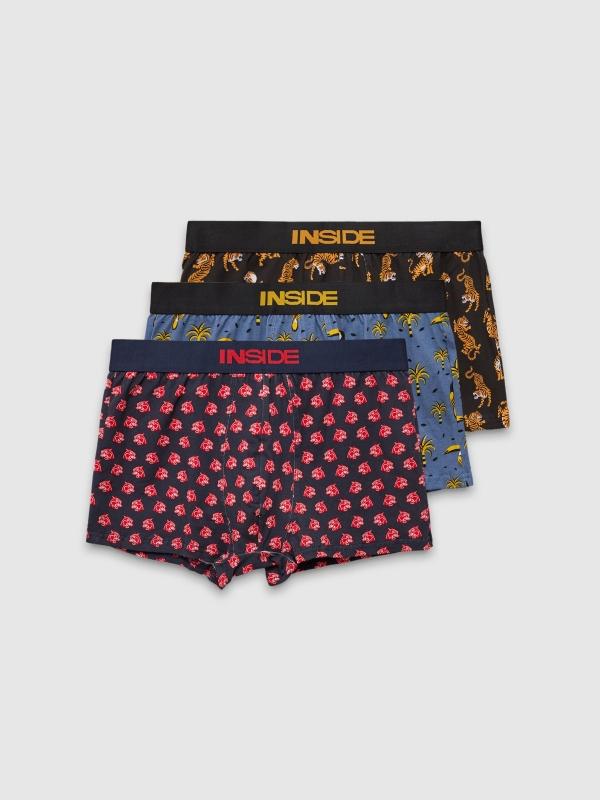 In side Pack 3 boxers Animales