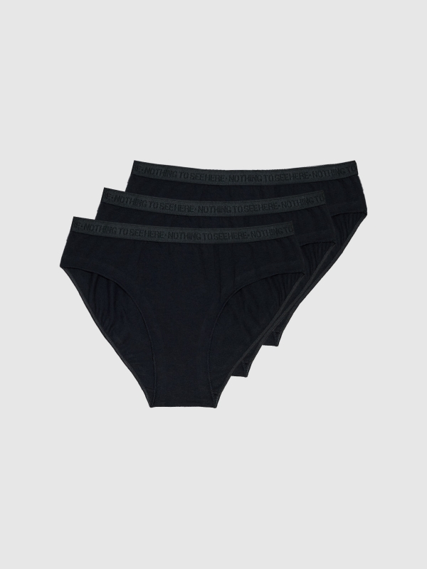 In side Pack 3 bragas color negros