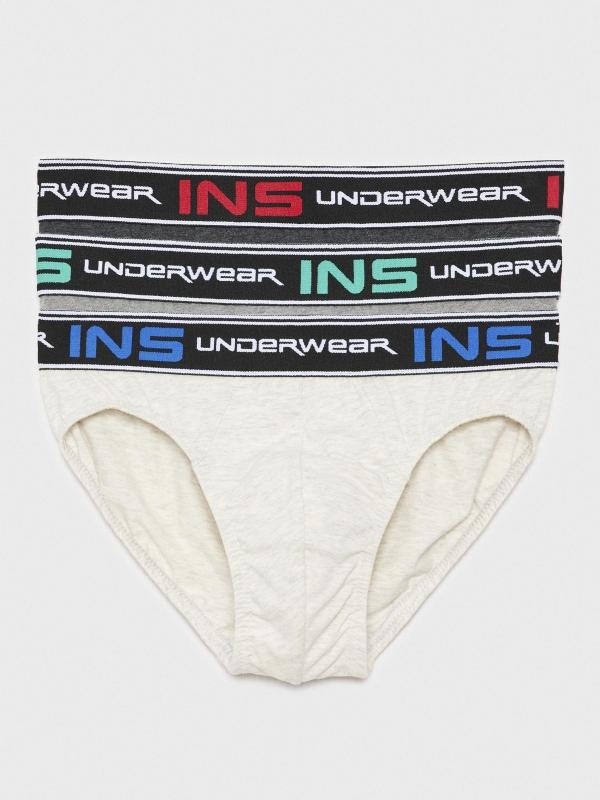 In Side Pack 3 Slips Cinturilla Estampada