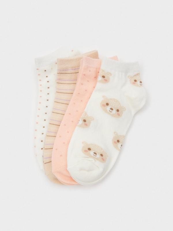 In Side Pack 4 Calcetines Bajos Print