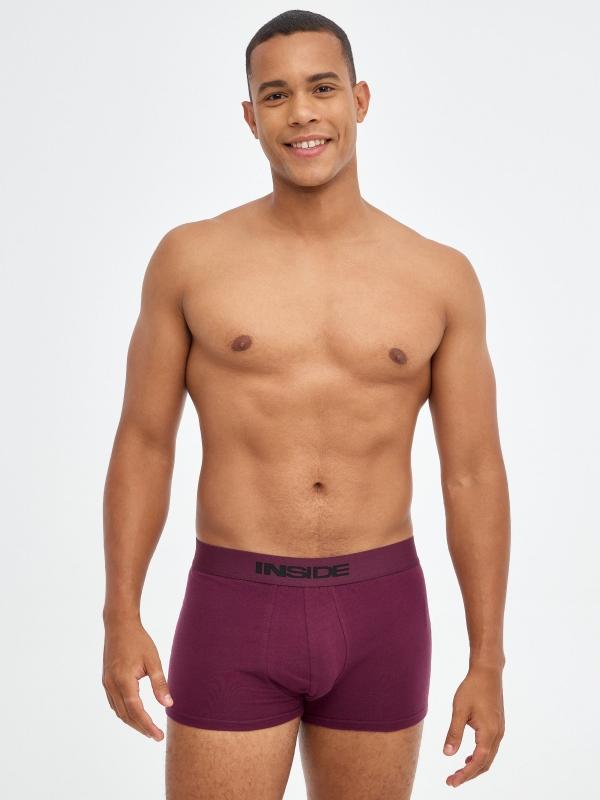 In side Pack 6 boxers colores lisos
