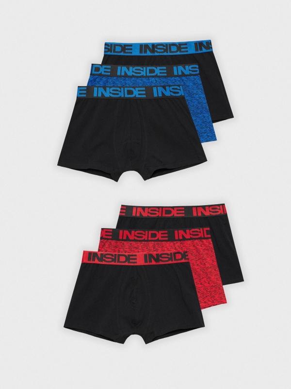 In Side Pack 6 Boxers INSIDE Con Contrastes