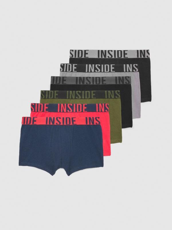 In Side Pack 6 Calzoncillos Boxer Combinados