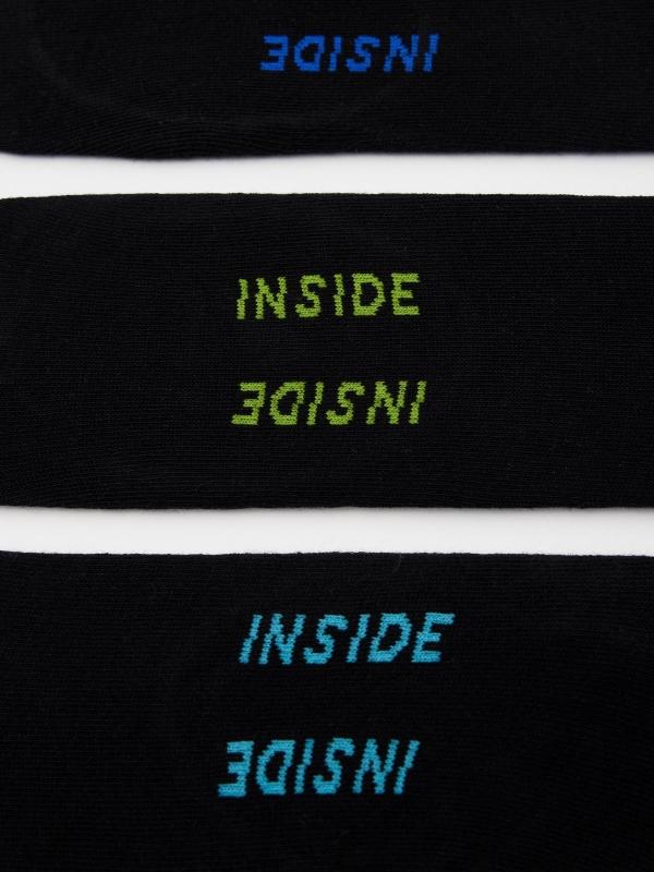 In Side Pack 7 Pinkies Negro