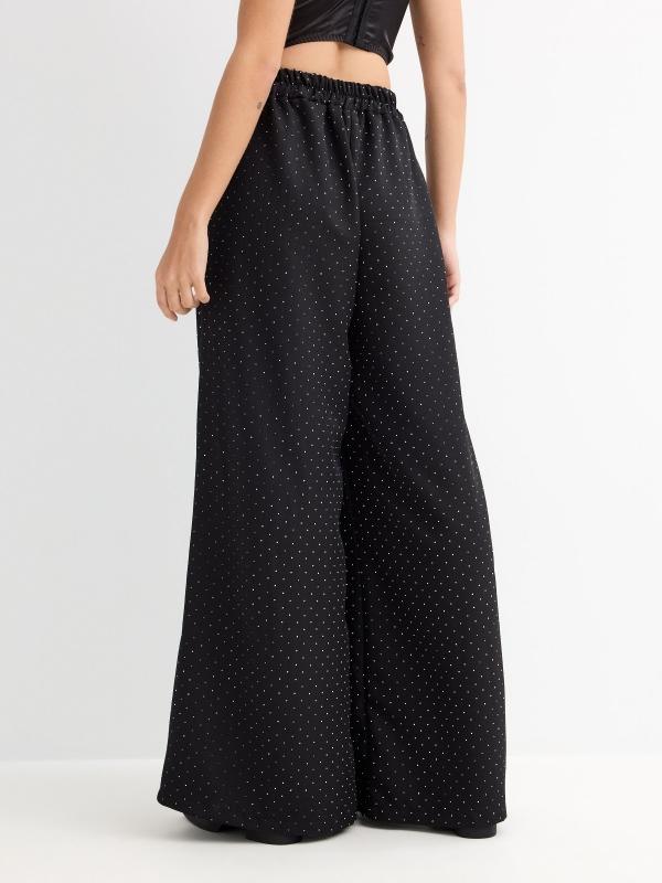 In Side Pantalón Fluido Con Brillos