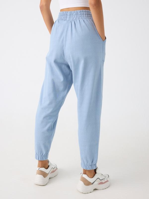 In Side Pantalón Jogger Azul Estampado