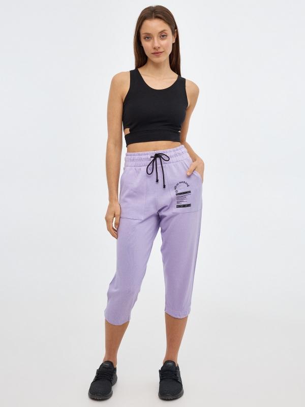 In Side Pantalón Jogger Capri