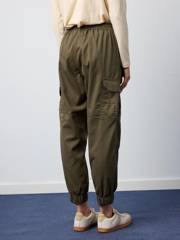 In Side Pantalón Jogger Cargo High Rise
