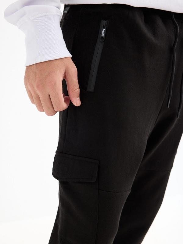 In Side Pantalón Jogger De Felpa