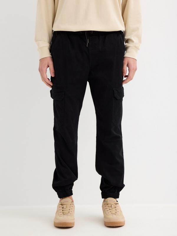 In Side Pantalón Jogger Deportivo Negro