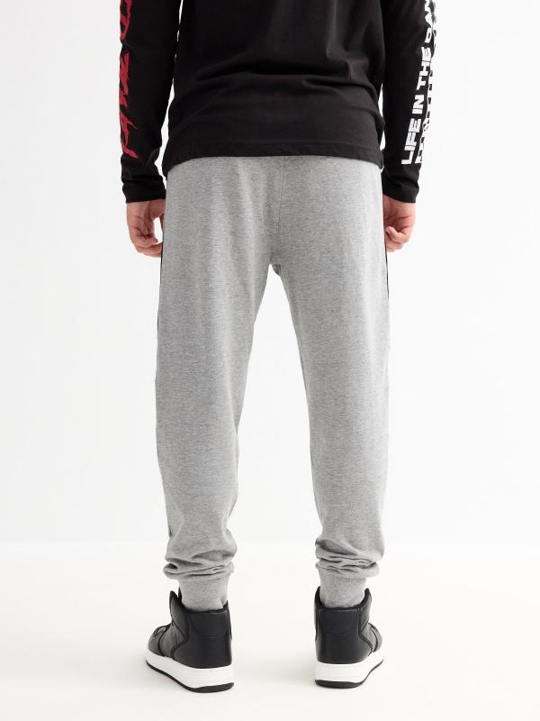 In Side Pantalón Jogger Gris Melange