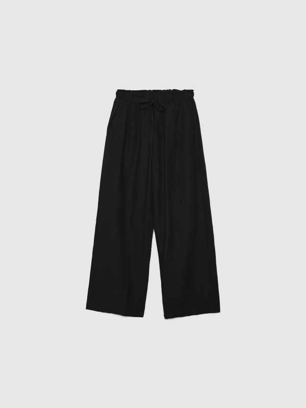 In Side Pantalón Wide-leg Lino