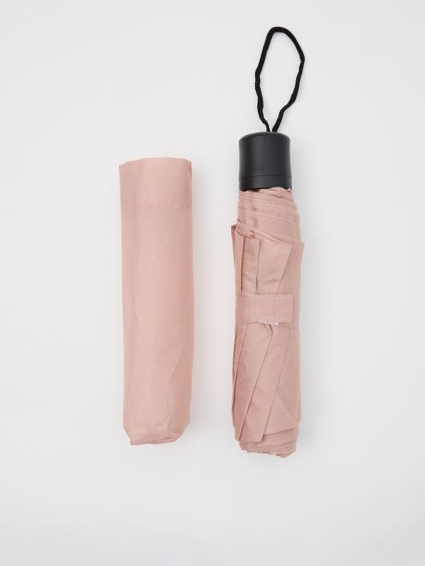 In Side Paraguas Plegable Liso Rosa Nube