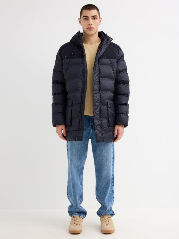 In Side Parka Con Capucha