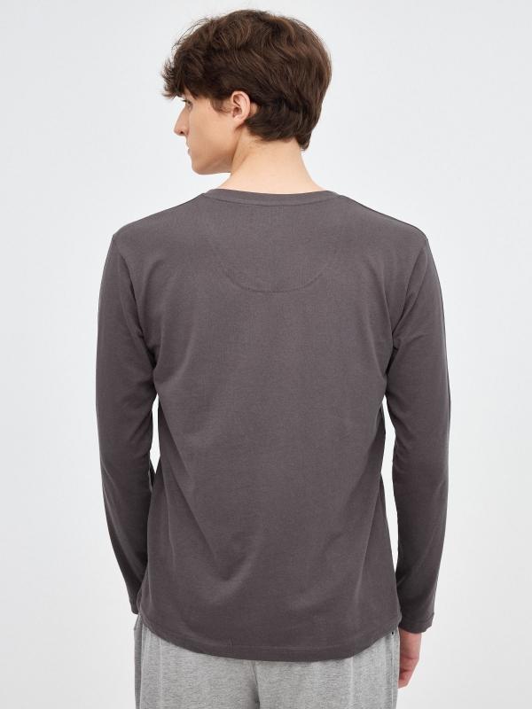 In Side Pijama Básico Gris Oscuro