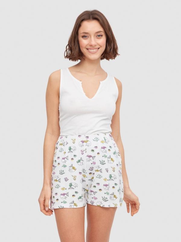 In Side Pijama De Flores