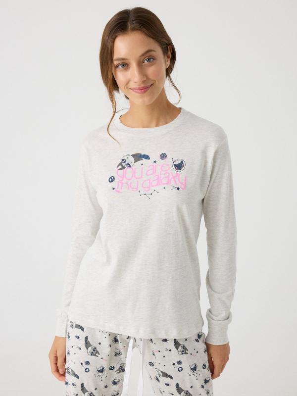 In Side Pijama Estampado Mapaches