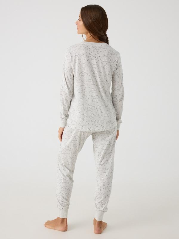 In Side Pijama Gris Nubes