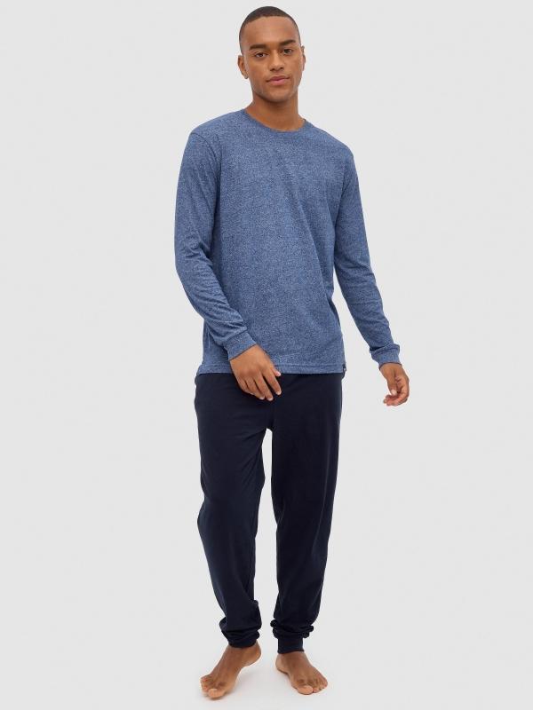 In side Pijama hombre mini print