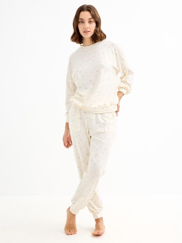 In Side Pijama Luna Y Estrellas