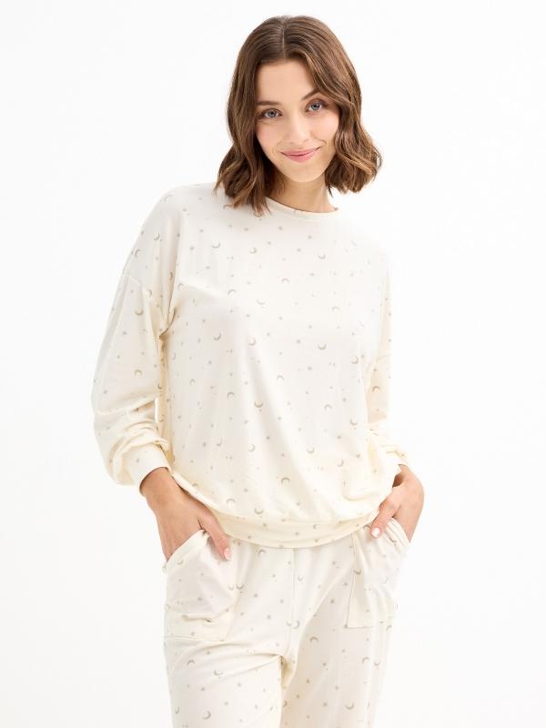 In Side Pijama Luna Y Estrellas