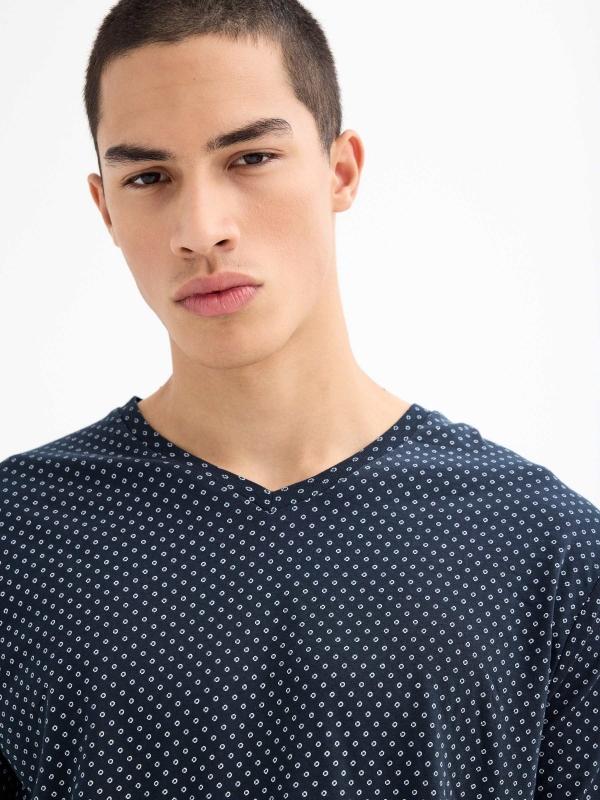 In Side Pijama Manga Larga Puntos