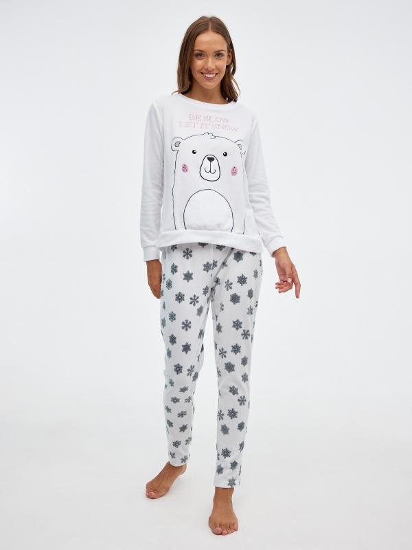 In side Pijama oso polar