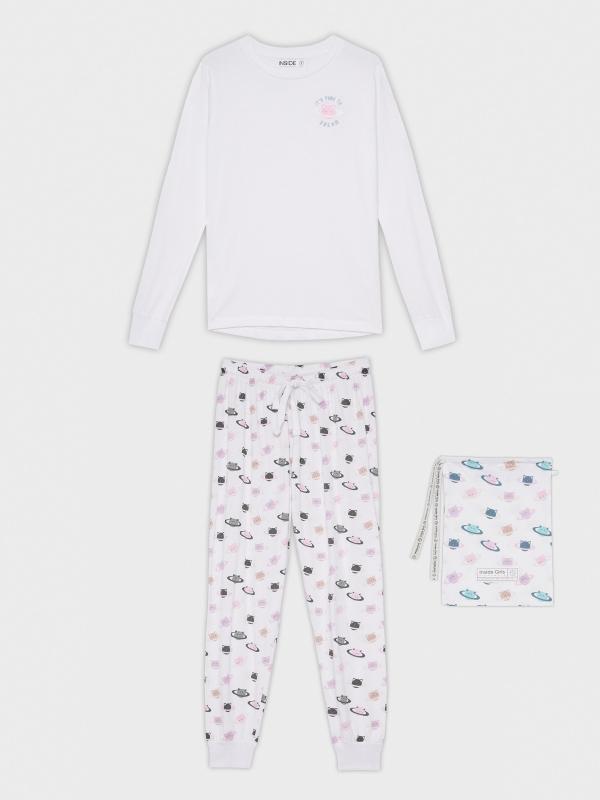 In Side Pijama Pantalón Estampado