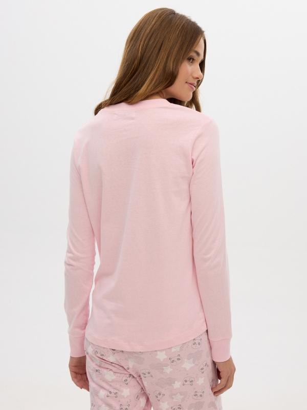 In Side Pijama Rosa De Panda