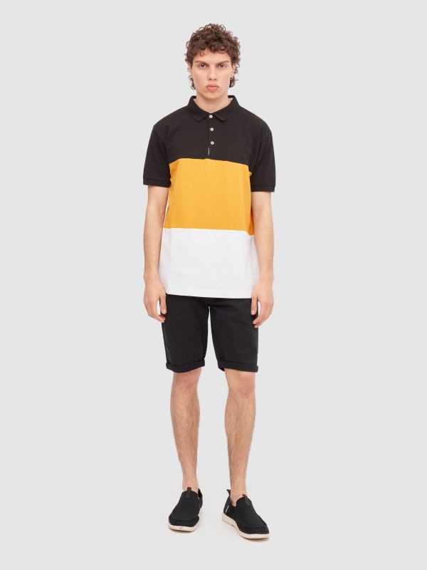 In Side Polo Color Block
