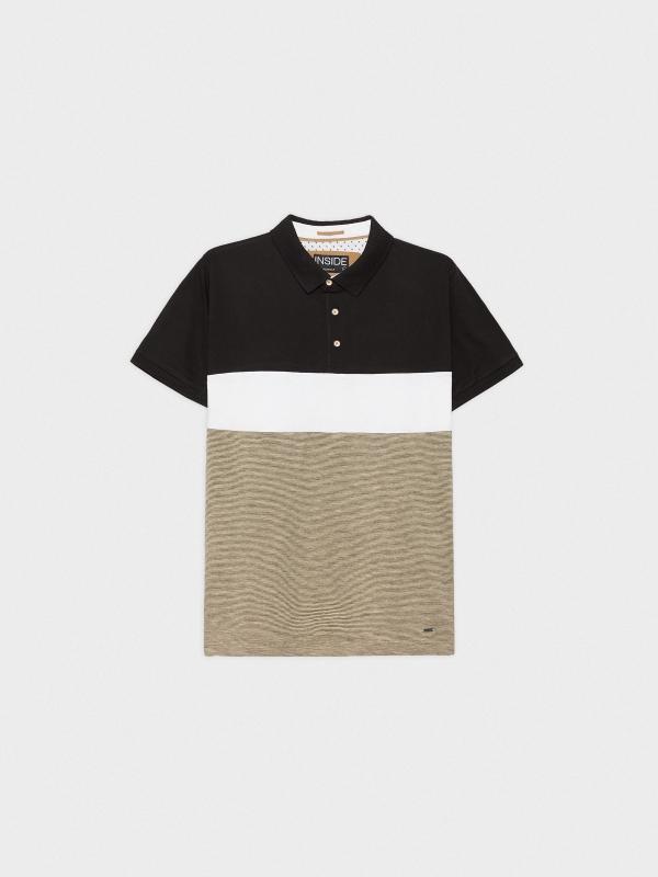 In Side Polo Color Block De Rayas