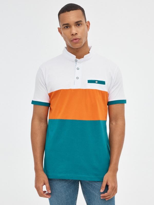 In side Polo color block