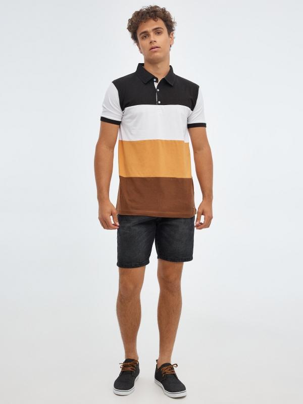 In Side Polo De Rayas Con Botones