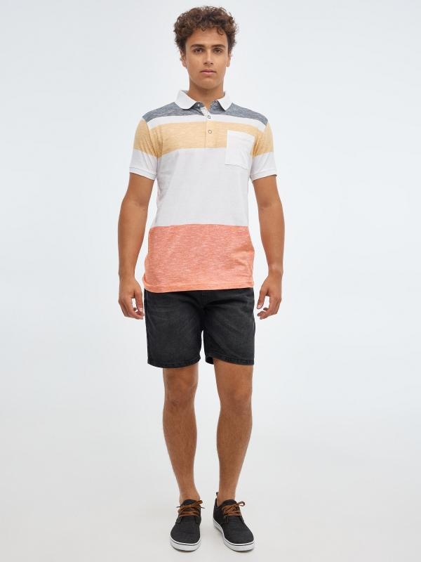 In Side Polo De Rayas De Colores