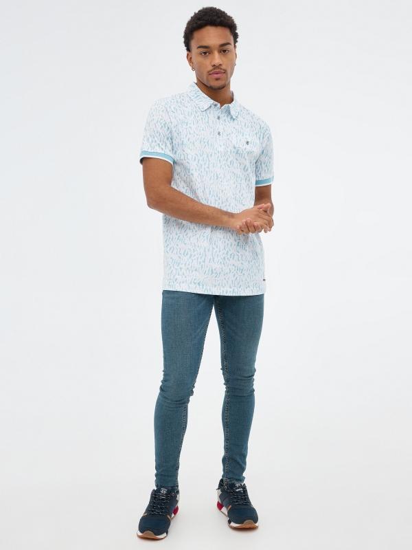 In Side Polo Estampado Letras