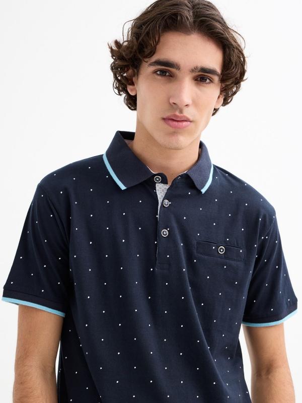 In Side Polo Estampado Miniprint