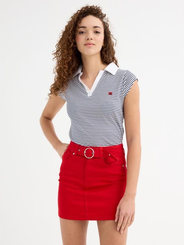 In side Polo estampado rayas marineras